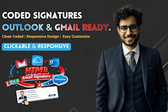 code responsive HTML email signatures for gmail and outlook