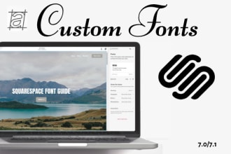 add custom font to your squarespace website