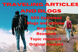 write fantastic tourism, travel article or lifestyle blog