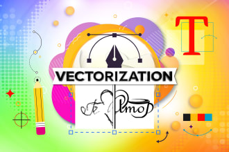 vectorize your logo or image, design a vector illustration in ai, svg, eps, pdf