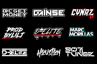 create hip hop, dj, rap, band or any business logo