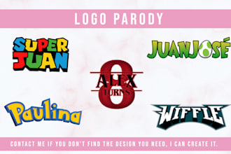 make a custom parody logo