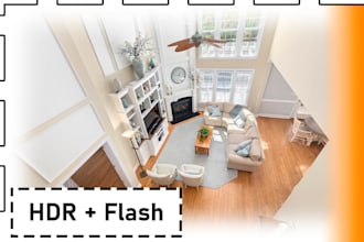 edit hdr and flash for real estate photo