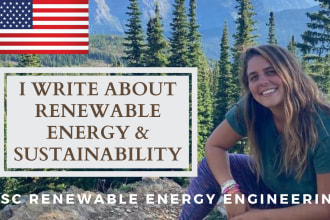 write technical renewable energy and sustainability blogs