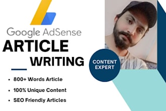 provide unique SEO friendly articles for google adsense approval