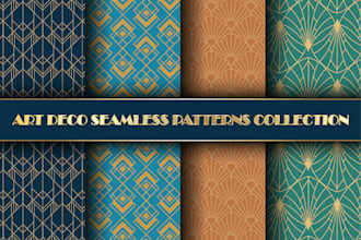 create vector art deco patterns
