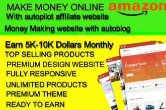 create autopilot amazon affiliate website for passive income