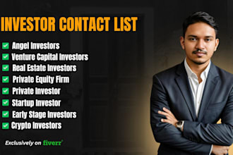 find angel investors, vc, private investor contact email list