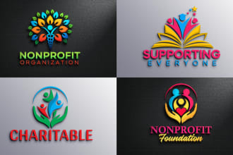 do 3d nonprofit, welfare, community, charity and foundation logo design