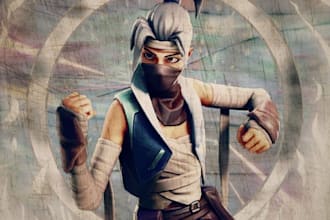 create your logo for your video game  fortnite