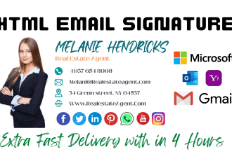 create HTML email signatures