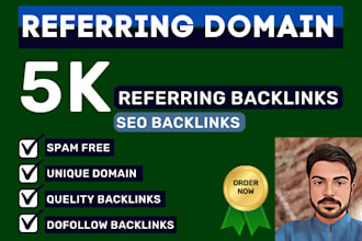 build 5k unique referring domain SEO backlinks