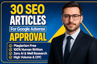 write SEO friendly articles for google adsense approval