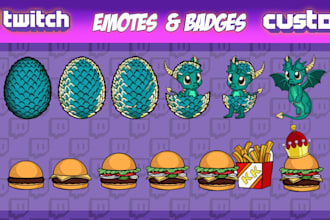 create awesome twitch sub badges or emotes in 24 hour