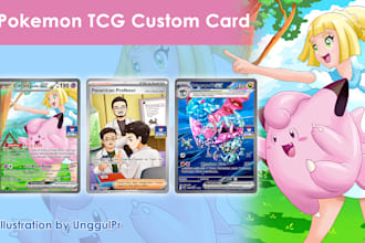draw custom pokemon tcg full art card