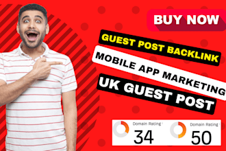 publish mobile app marketing article through UK guest post for quality backlink