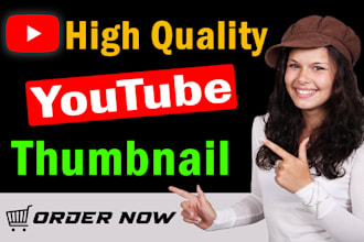 design attractive youtube thumbnail withing 2 hours