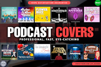 design a stunning podcast cover art