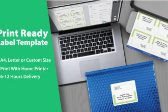 create label template sheet for print and design bulk label