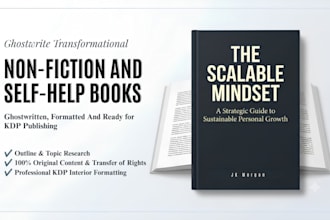 ghostwrite a transformational self help ebook or nonfiction book