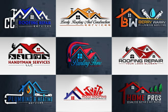 make roofing,  plumbing, remodeling and handyman logo
