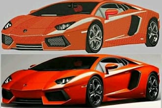 impressive logo embroidery digitizing