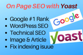 do wordpress onpage service with yoast on page SEO
