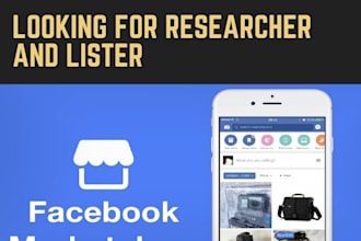 be your professional facebook marketplace product lister
