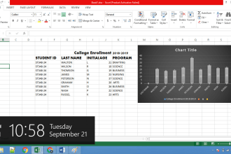 create dynamic excel data analysis or google sheet