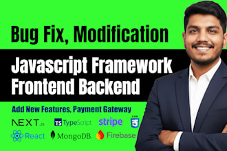 fix react, nextjs, HTML, CSS, nosql, firebase, stripe bugs