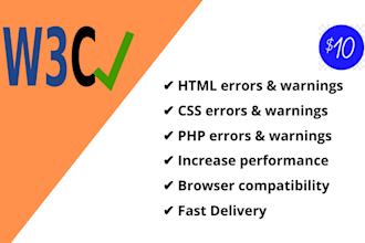 fix w3c validation errors on your website