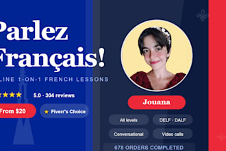 teach you and help you learn french