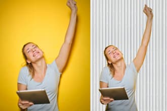 change the background of your products