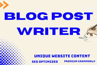 be your SEO website article and blog post writer