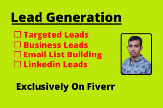 do targeted b2b lead generation and data entry