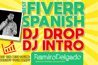 record your dj id or intro in latin spanish or english