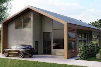create realistic 3d exterior design