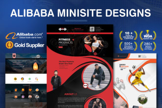 offer professional alibaba minisite design and services