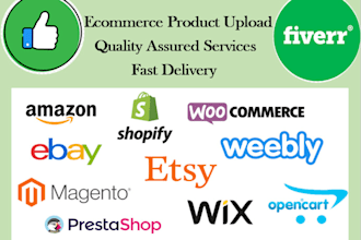 do woocommerce, wordpress,shopify, ecommerce, magento products upload