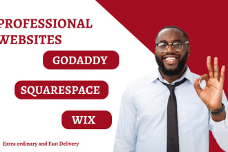 design godaddy website, wix website redesign, squarespace business ecommerce wix
