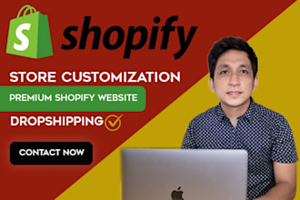 build shopify website for dropshipping or ecommerece