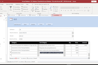 develop microsoft access databases projects task