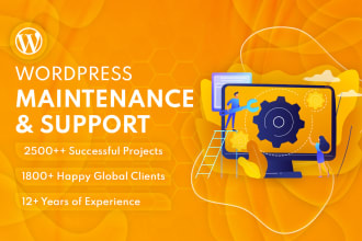 provide monthly wordpress website maintenance and support