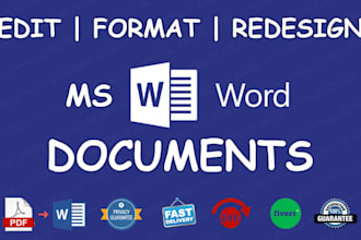 convert pdf to word, retype or recreate scanned PDF docs
