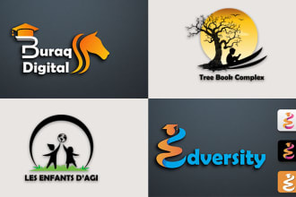 design educational logo for courses , academy  and university