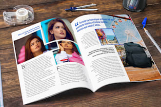 design professional magazine with indesign and photoshop