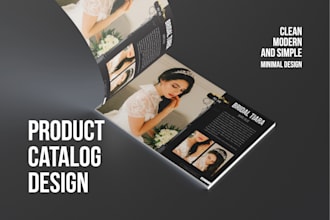create aesthetic product catalog, catalogue, brochure designs