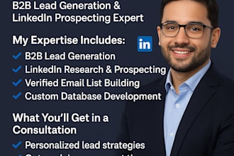 do b2b lead generation, data entry, and list building