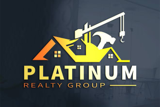 design construction, realtor, and real estate logo