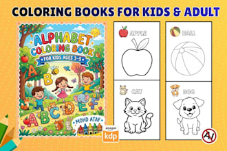 draw bold and easy coloring book pages for kids and adults